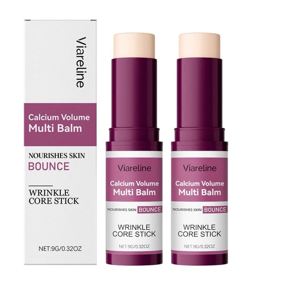 2Pack Calcium Volume Multi Balm, Wrinkle Core Stick, Anti-aging, Hydrating Firm